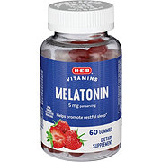 H-E-B Vitamins Melatonin 5 mg Gummies - Strawberry