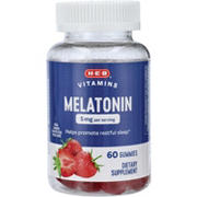 H-E-B Vitamins Melatonin 5 mg Gummies - Strawberry