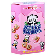 Meiji Hello Panda Large Strawberry Biscuits