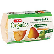 H-E-B Organics Diced Pear Bowls