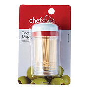 chefstyle Plastic Toothpick Dispenser with Toothpicks