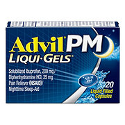 Advil PM Liqui-Gels Pain Reliever & Nighttime Sleep Aid Liquid Filled Capsules