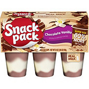 Snack Pack Super Size Chocolate Vanilla Pudding Cups