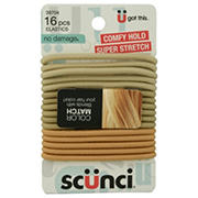 Scunci No Damage Color Match Elastics