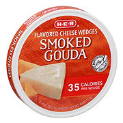 H-E-B Cheese Spread Wedges - Smoked Gouda, 6 ct