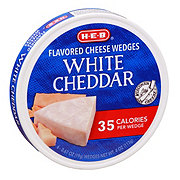 H-E-B Cheese Spread Wedges - White Cheddar, 6 ct