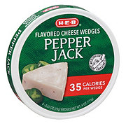 H-E-B Cheese Spread Wedges - Pepper Jack, 6 ct