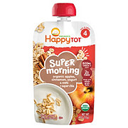 Happy Tot Organics Super Morning Pouch - Apples Cinnamon Yogurt & Oats