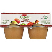 H-E-B Organics Cinnamon Applesauce Cups