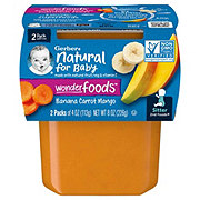 Gerber Natural for Baby Wonderfoods 2nd Foods - Banana Carrot & Mango