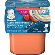 Gerber 2nd Foods - Apple Strawberry Blueberry with Mixed Cereal