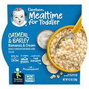 Gerber Mealtime for Toddler Oatmeal & Barley - Bananas & Cream