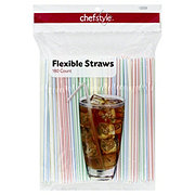 chefstyle Flexible Stripe Drinking Straws