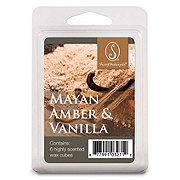 ScentSationals Mayan Amber & Vanilla Scented Wax Cubes, 6 Ct
