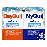 Vicks DayQuil + NyQuil VapoCOOL SEVERE  Cold & Flu + Congestion Combo Pack