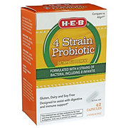 H-E-B 4-Strain Probiotic Capsules