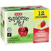 H-E-B Squeeze Me! Apple Strawberry Banana Applesauce Pouches