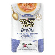 Fancy Feast Purina Fancy Feast Limited Ingredient Wet Cat Food Complement, Broths With Tuna, Shrimp & Whitefish