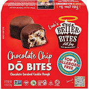 Leah's Better Bites Plant-Based Chocolate Enrobed Chocolate Chip Cookie Dough