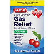 H-E-B Extra Strength Gas Relief Cherry Chewable Tablets Texas-Size Pack