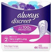 Always Discreet Postpartum Incontinence Liners, Very Light Absorbency, Long Length