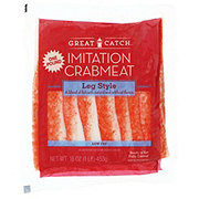 Great Catch Fully Cooked Imitation Crab Meat - Leg Style