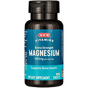 H-E-B Vitamins Extra Strength Magnesium Tablets - 500 mg