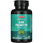H-E-B Herbals Saw Palmetto Capsules - 450 mg