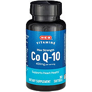 H-E-B Vitamins Max Strength Co Q-10 Softgels - 400 mg