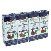 H-E-B Organics Apple Grape Juice 6.75 oz Boxes