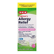 H-E-B Children’s Allergy Relief Cetirizine 24 Hour Liquid – Bubblegum Flavor
