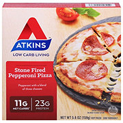 Atkins Low Carb Living Stone-Fired Frozen Pizza - Pepperoni