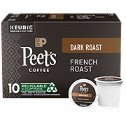 Peet's Coffee French Roast Dark Roast Single Serve Coffee K Cups