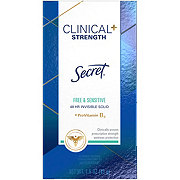 Secret Clinical Strength Invisible Solid Antiperspirant And Deodorant, Free &