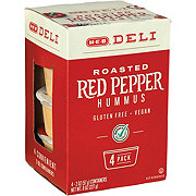 H-E-B Deli Snack Pack - Roasted Red Pepper Hummus