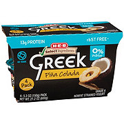 H-E-B 13g Protein Nonfat Greek Yogurt - Piña Colada