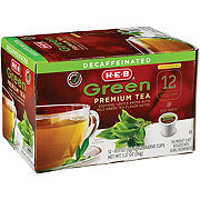 H-E-B Decaffeinated Green Tea Single Serve Cups