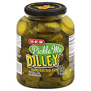 H-E-B Pickle Me Dilley Texas-Size Dill Pickle Chips
