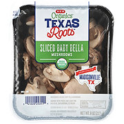 H-E-B Organics Texas Roots Sliced Baby Bella Mushrooms