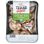 H-E-B Organics Texas Roots Sliced Baby Bella Mushrooms