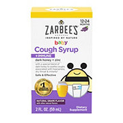 Zarbee's Baby Cough Syrup+Immune w/Honey, Natural Grape