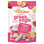 Happy Baby Organics Greek Yogis Snack - Strawberry Banana