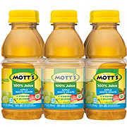 Mott's 100% Apple White Grape Juice 8 oz Bottles