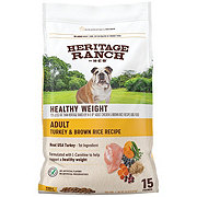 Heritage Ranch by H-E-B Adult Healthy Weight Dry Dog Food - Turkey & Brown Rice