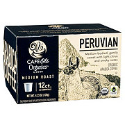 CAFE Olé Organics by H-E-B Medium Roast Peruvian Coffee Single Serve Cups
