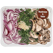 H-E-B Fresh Cut Fajita Vegetables - Mushroom & Onion