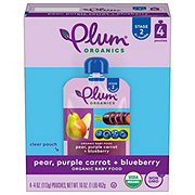 Plum Organics Baby Food Pouch - Pear Purple Carrot & Blueberry