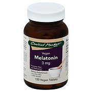Central Market Melatonin 3 mg Vegan Tablets