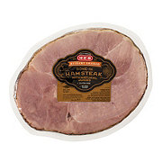 H-E-B Fully Cooked Bone-in Hickory Smoked Ham Steak