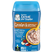Gerber Cereal for Baby Grain & Grow Hearty Bits - Banana Apple & Strawberry